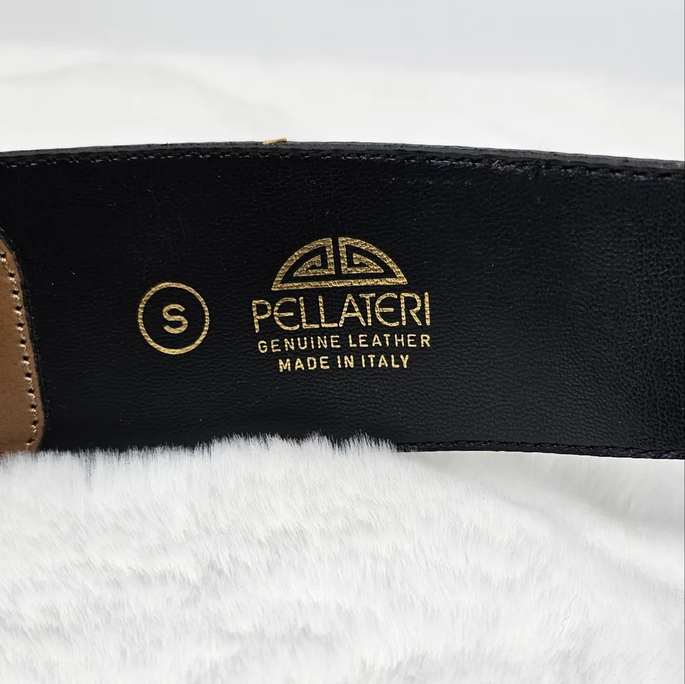Pellateri vintage Italy brown leather belt small